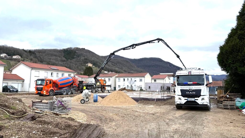 coulage de la dalle de béton