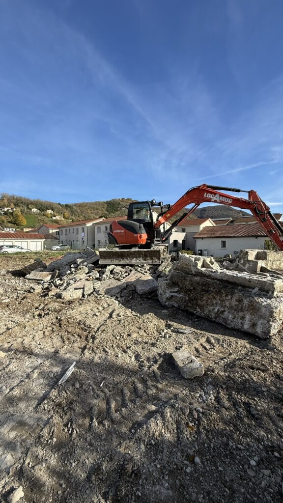 préparation terrain pour construction d'un collectif