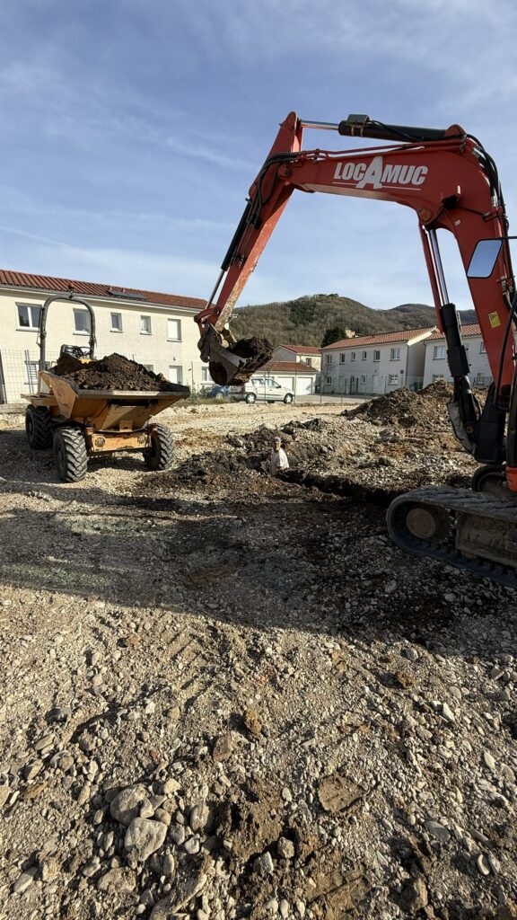 terrassement du terrain