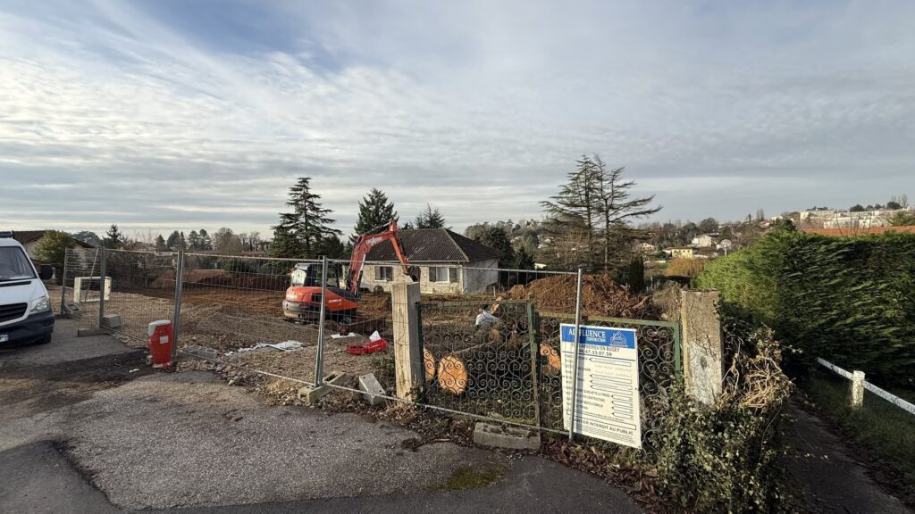 préparation du terrain pour construction individuelle