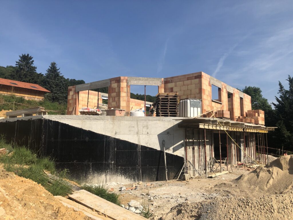 maçonnerie maison individuelle et brique bio-carbone