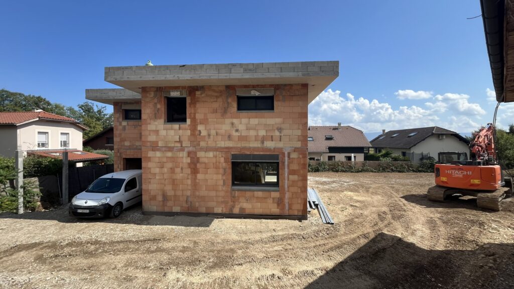 maçonnerie maison individuelle mur de brique